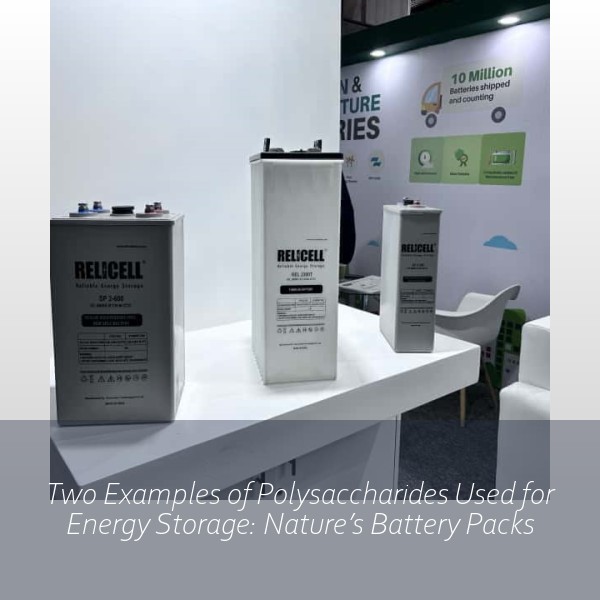 Two Examples of Polysaccharides Used for Energy Storage: Nature’s Battery Packs